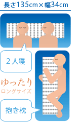 シンカーパイルの枕カバー付
